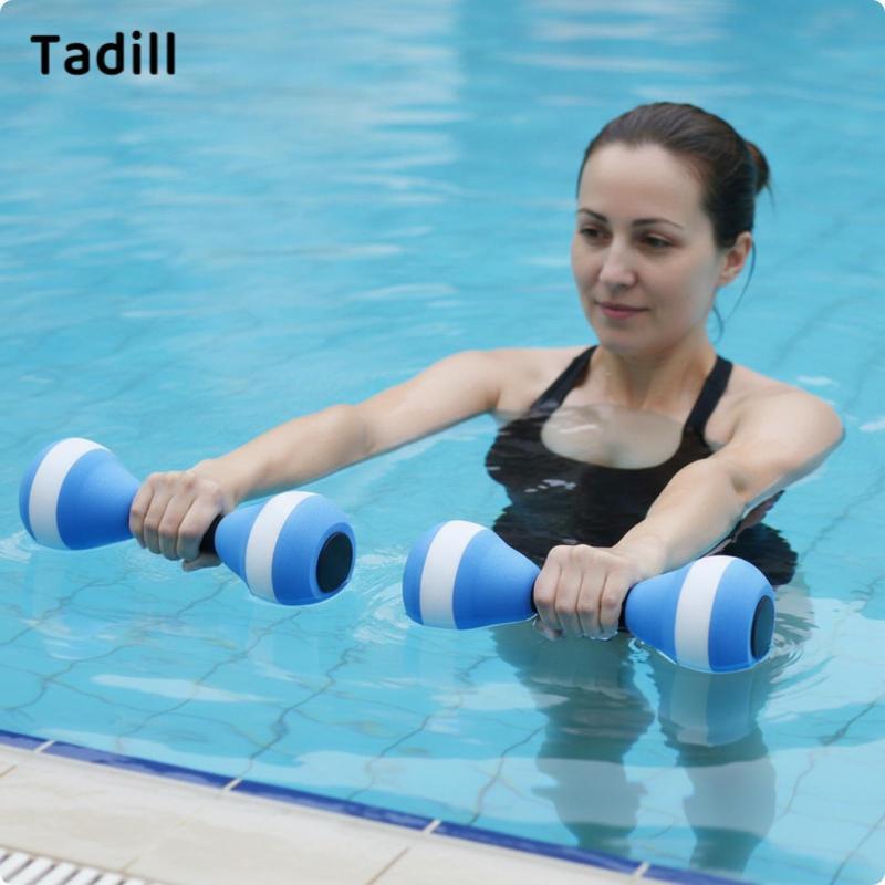 Tadill Water Dumbbells EVA Foam Pool Dumbbells ออกกําลังกายน้ําลอยสําหรับผู้เริ่มต้น ผู้ว่ายน้ํา ฝึก