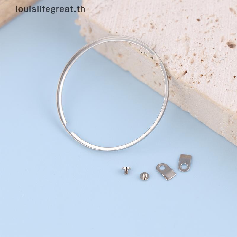 Louislifegreat นาฬิกา Dial Spacer แหวนสกรูแท็บสําหรับ 2824/2836 วัสดุสแตนเลสมือถือ Dial แหวนสกรูเปลี