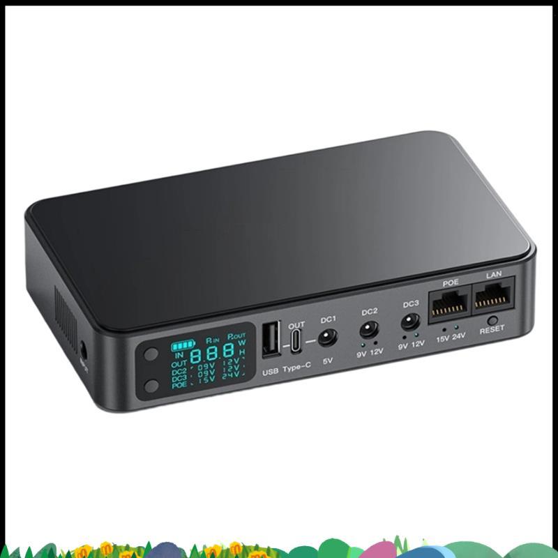 Super UPS สําหรับโมเด็ม Wifi UPS เครื่องสํารองไฟ 18000mAh 5v 9v 12v 2A 220V Router Wifi Modem 18650 