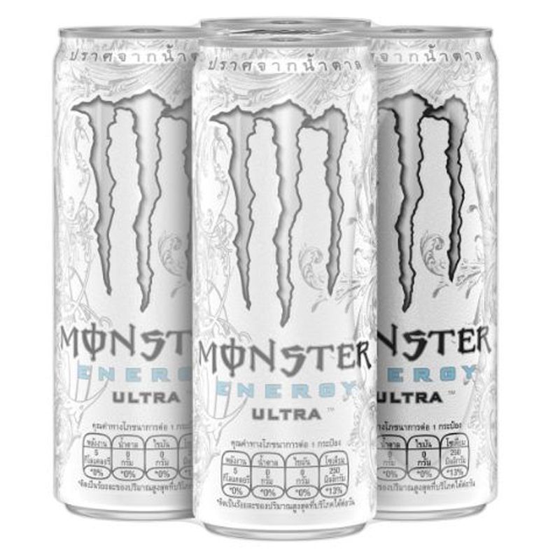 มอนสเตอร์อัลตร้า 330มล. แพค 4 Monster Ultra 330ml. Pack 4 [หมายเลขบาร์โค้ด 8851959004753]