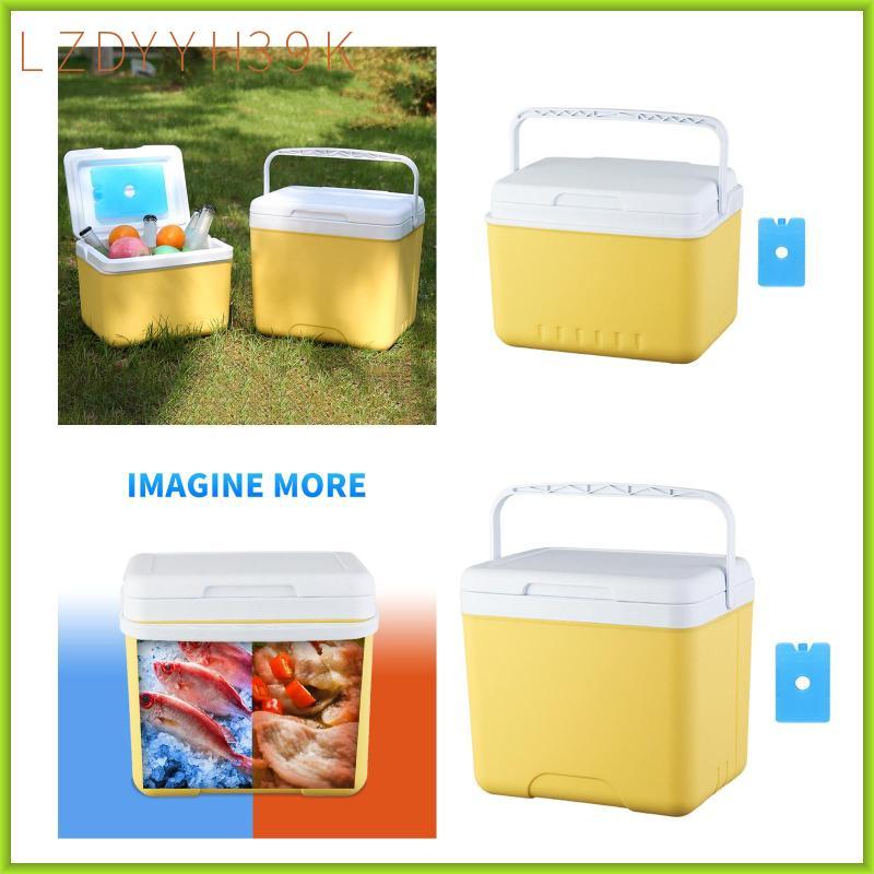 [lzdyyh39k] Insulated Cooler Camping Storage Case Organizer Ice Chest Box for Traveling Beach