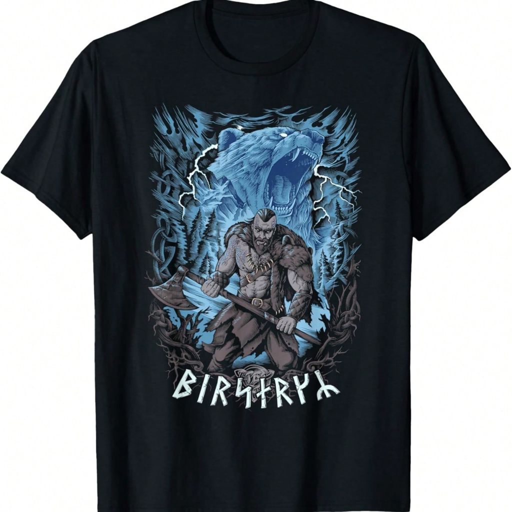 เสื้อยืด Berserker Viking Warrior Nose Pagan Valhalla