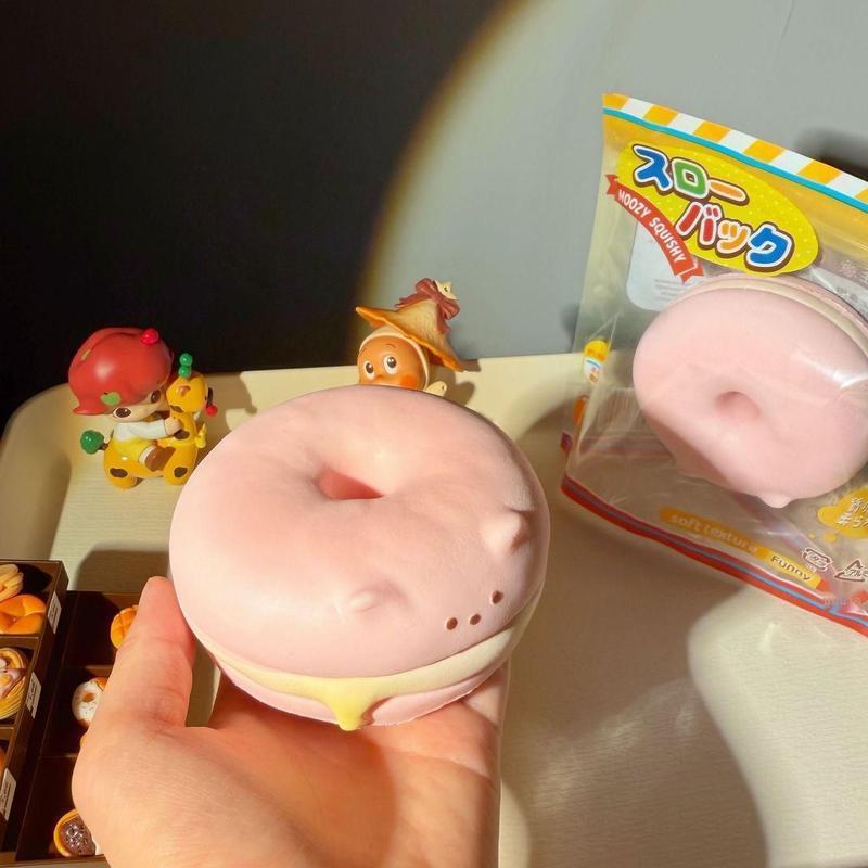 Muji Bear Bagel Healing Style สีชมพูหวาน