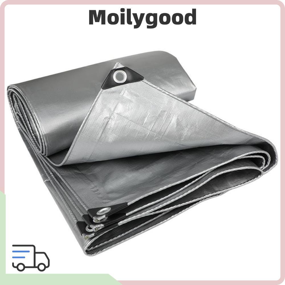 MOILYMY ผ้าใบกันน้ํา PE, 2mX3m Camping เต็นท์ Mat ผ้ากันฝน, ผ้ากันน้ํา Sun Shade กันสาดกลางแจ้งเฟอร์
