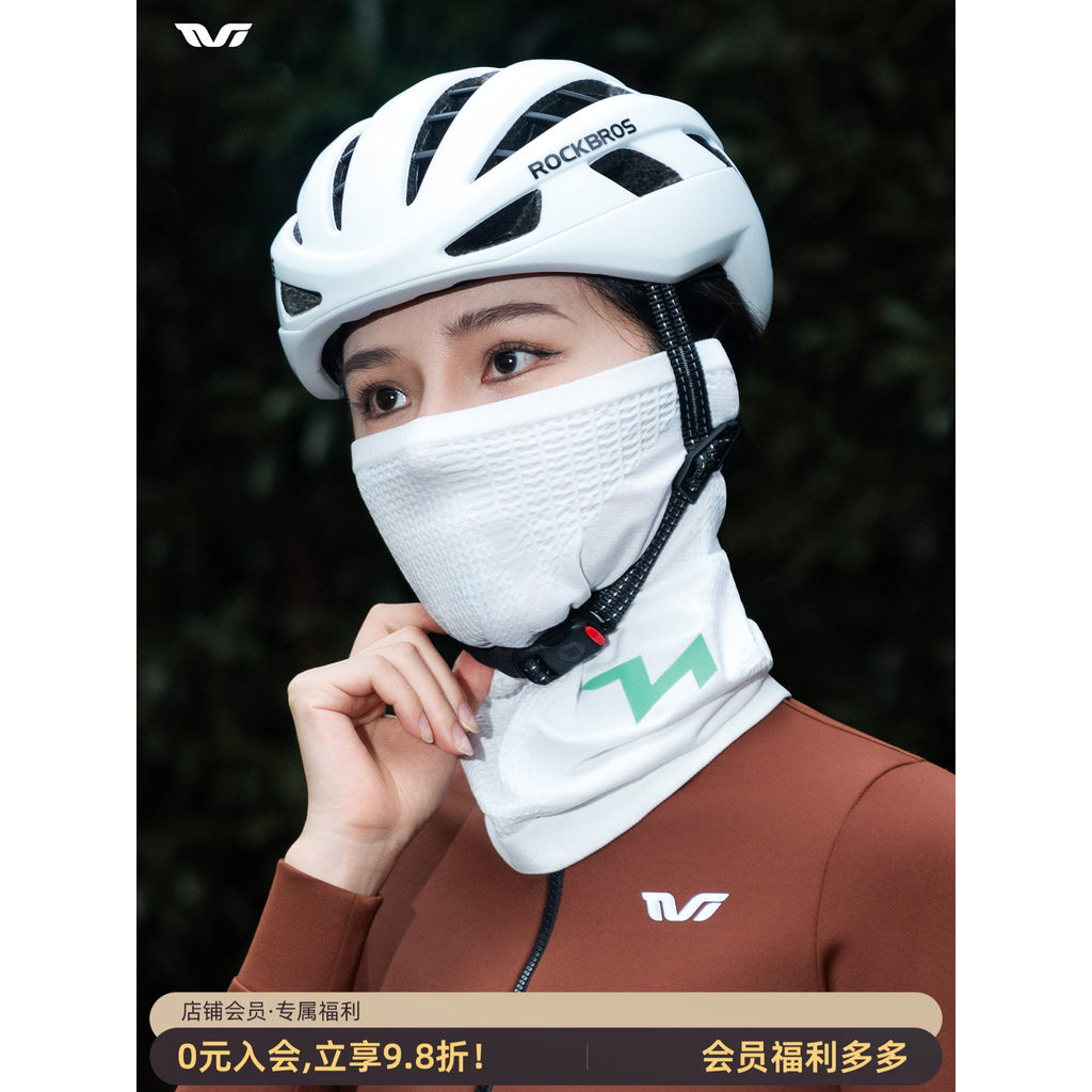 Rock Brothers TVI ขี่จักรยานหน้ากากผู้หญิง Bib Warm Ski Windproof คอป้องกันกลางแจ้งฤดูใบไม้ร่วงฤดูหน