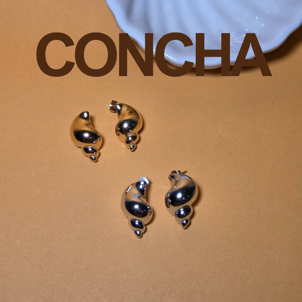 WELRY.acc พร้อมส่ง ต่างหูทรงหอย รุ่น Concha