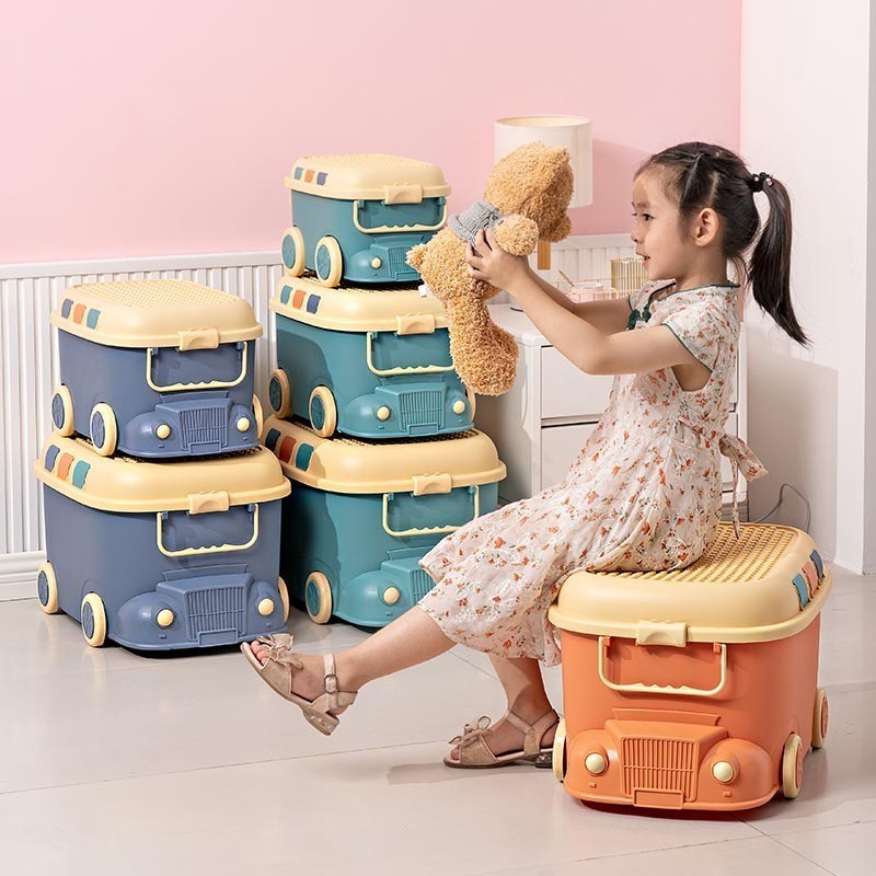 Stackable Children's Toy Storage Box Multifunctional Storage Box Snack Storage Box Book Storage Box