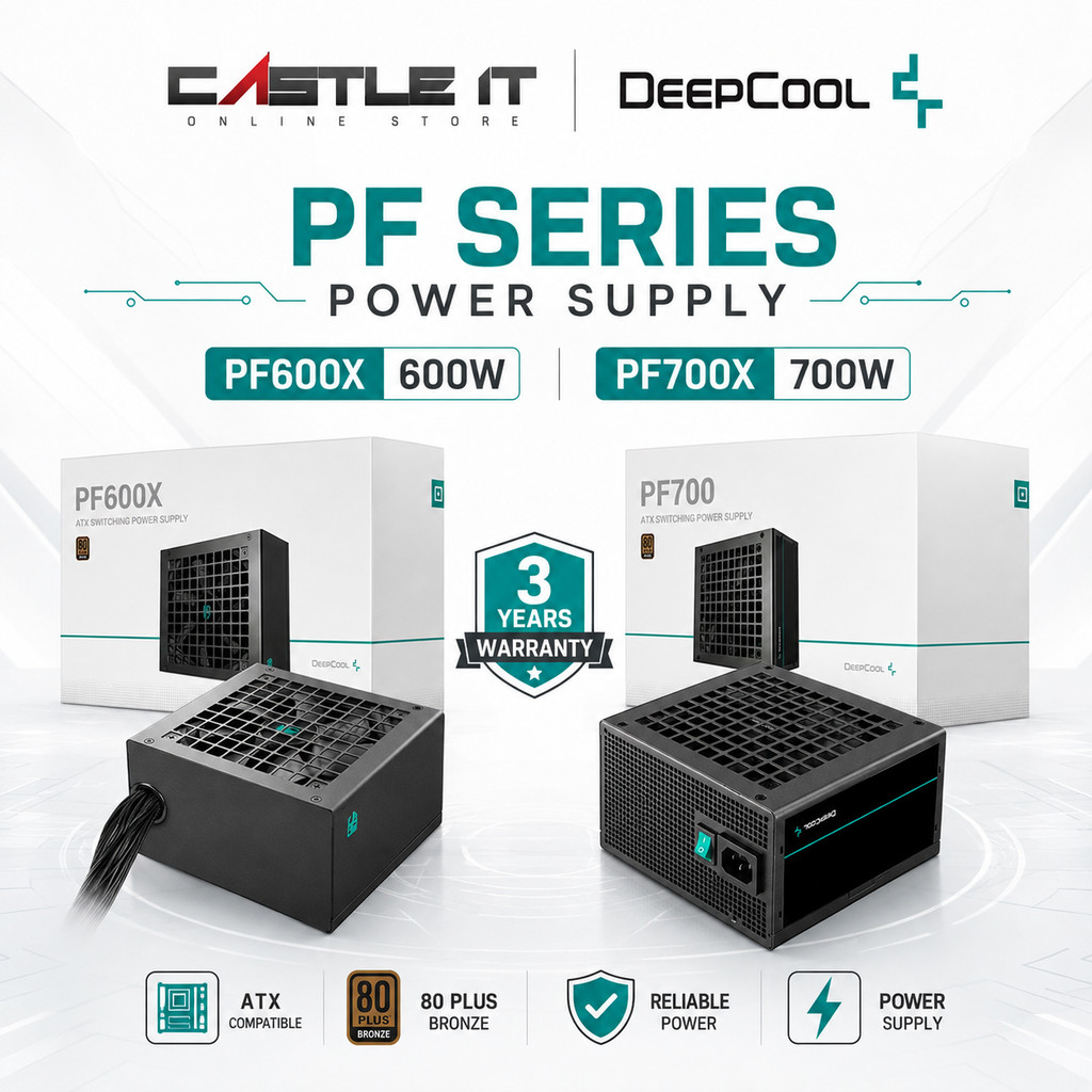 DeepCool PF600X PF700X 600W 700W 80 Plus Bronze ATX แหล่งจ่ายไฟ PSU