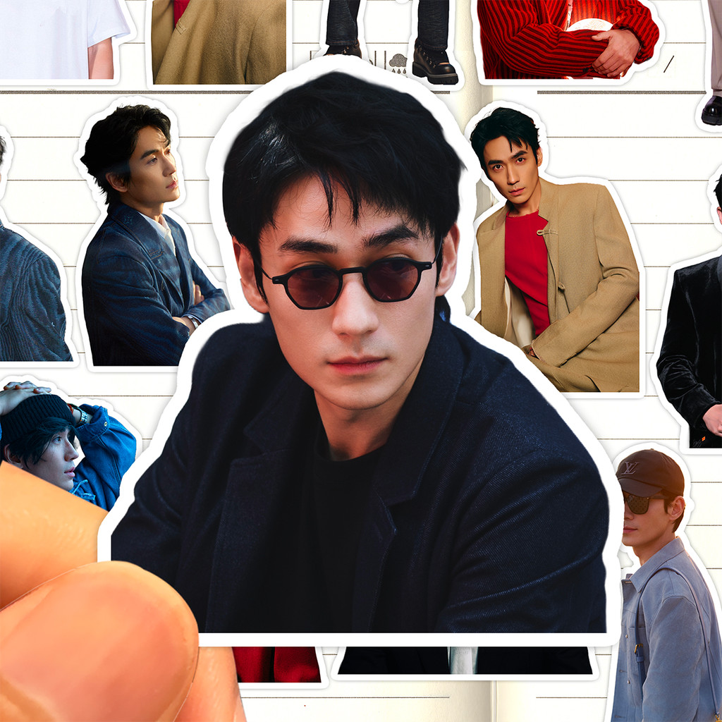 Zhu Yilong สติกเกอร์ HD กันน้ําจีนแผ่นดินใหญ่ชาย Actor Zhu Yilong คอลเลกชันคู่มือสติกเกอร์ตกแต่งภาพว