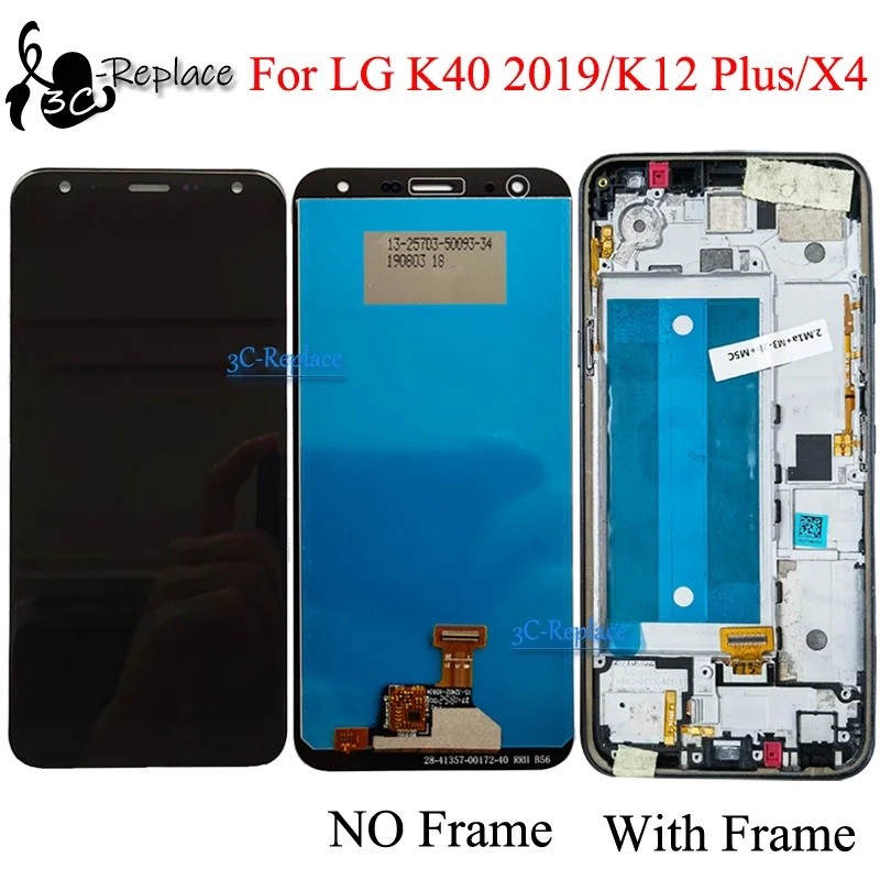 5.7 "สําหรับ LG K Series K40 2019 / K12+ K12 Plus / X4 2019 จอแสดงผล LCD Touch Screen Digitizer Asse