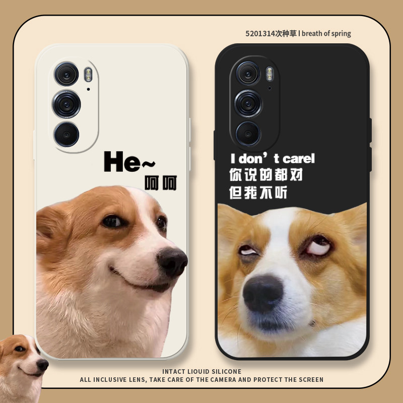 เหมาะสําหรับ opporeno12 เคสโทรศัพท์ reno12pro สไตล์ใหม่ตลก Corgi reno12 สุนัขชายสิบสอง por เคสป้องกั