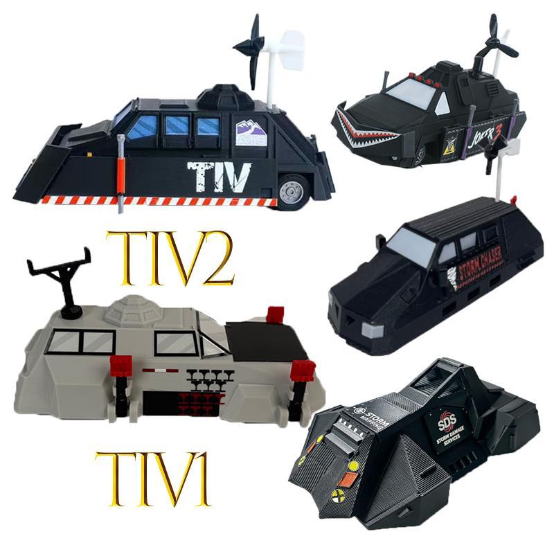 TIV2 Delta Force Roblox 3D Printed Titus Storm Chaser Car DIY Assembly Vehicle Model SDS Car Dongfeng CT2 Toy Gift