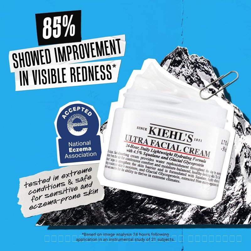 Kiehls - Ultra Facial Cream Daily Moisturizer พร้อมสควาเลน 4.5% RIWD