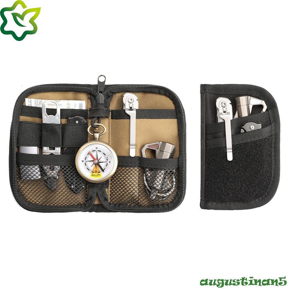 AUGUSTINAN EDC กระเป๋าเก็บเครื่องมือ,กระเป๋าจิปาถะกระเป๋าสตางค์บัตรเครดิต EDC กระเป๋ากระเป๋า,เครื่อง