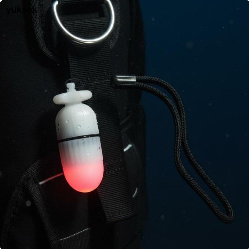 Yuksok คู่หูใต้น้ํา Beacon Light 100 ม. ถังดําน้ํากันน้ํา Beacon สีขาว