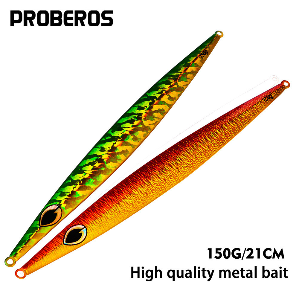 Pro beros แผ่นเหล็กตะกั่วปลา 150g/21 ซม.โลหะเหยื่อปลอมเหยื่อ Hard เหยื่อล่อ LF009