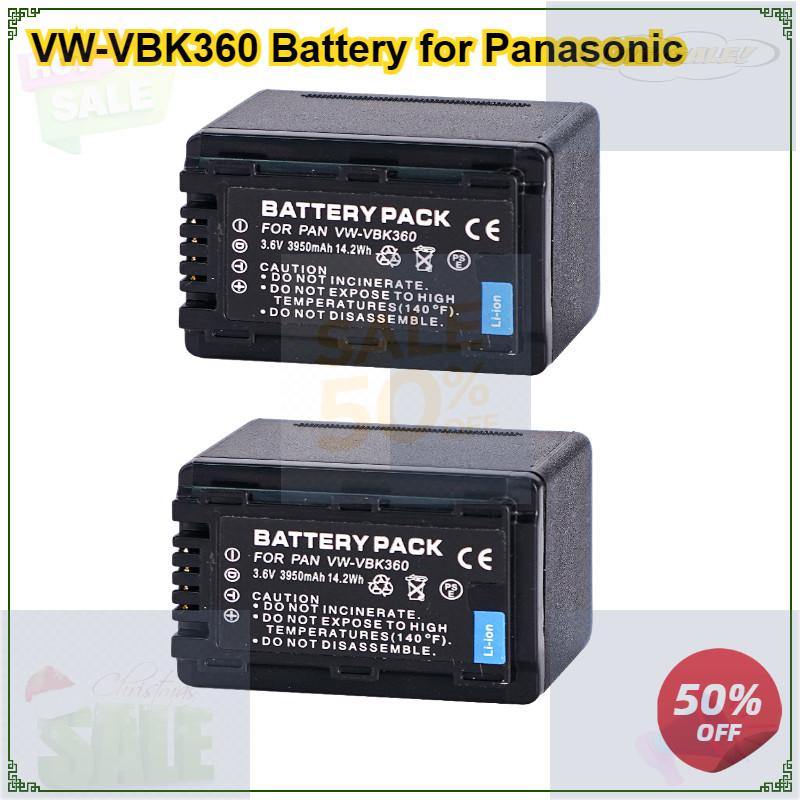 VW-VBK360 VBK360 แบตเตอรี่สําหรับ Panasonic HC-V10 HC-V100 HC-V100M HC-V500 HC-V500M HC-V700 HC-V700