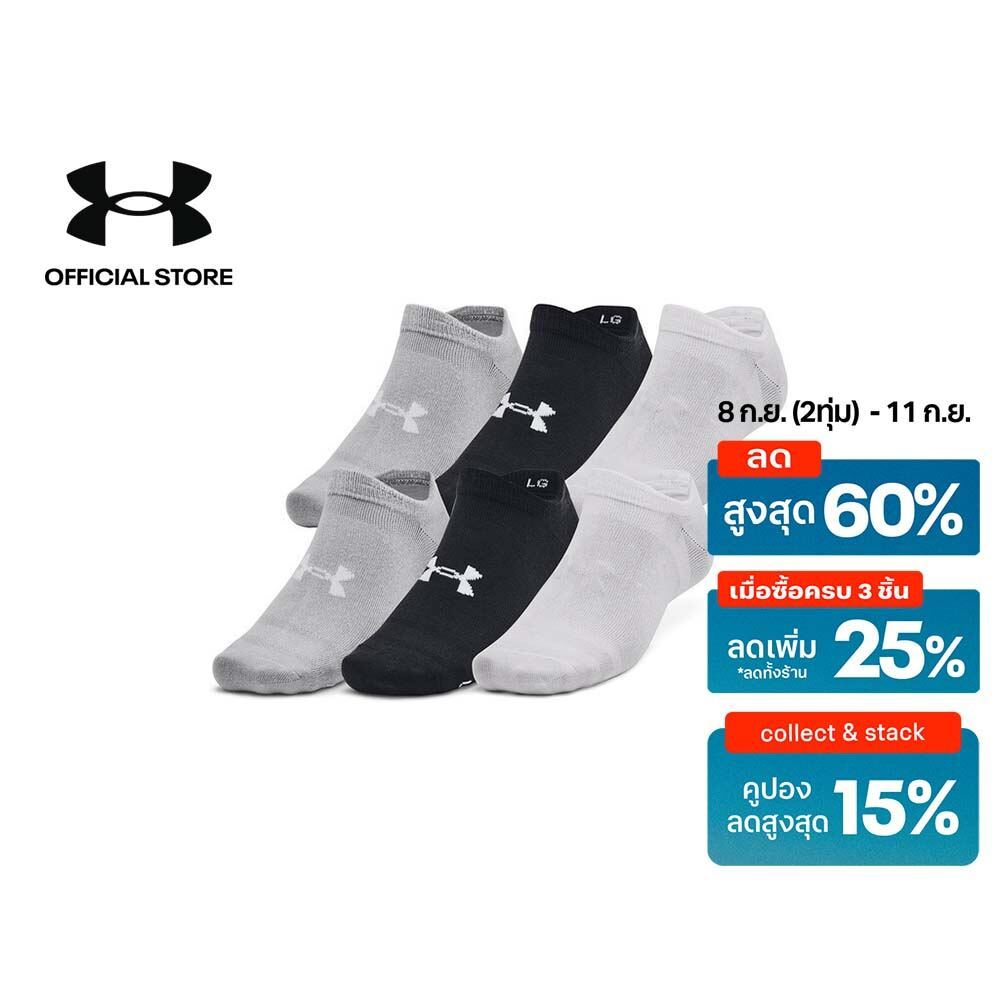 Under Armour Unisex UA Essential 6-Pack No-Show Socks