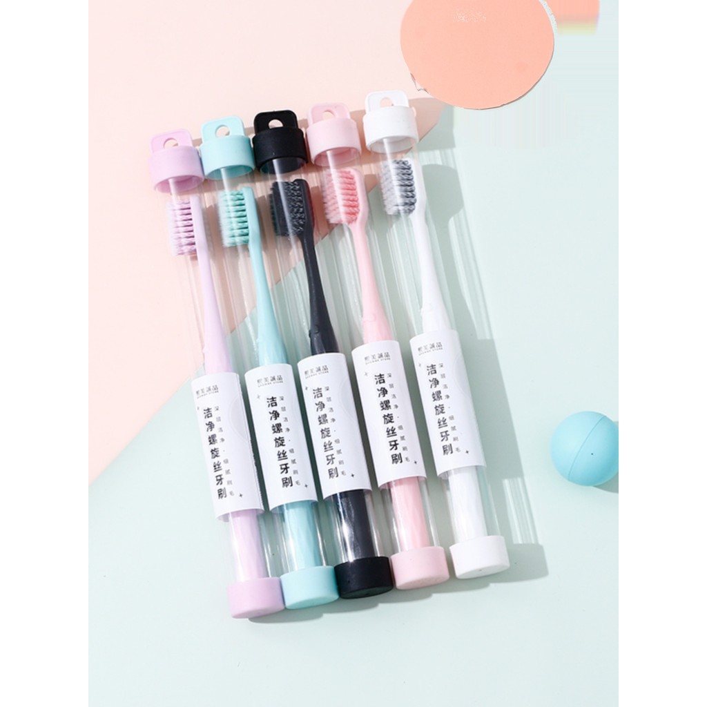 Ximei Eslite แปรงสีฟันทําความสะอาดลวดเกลียวแปรงสีฟันแพ็คอิสระผู้ใหญ่สไตล์ Clean Brightening Cle