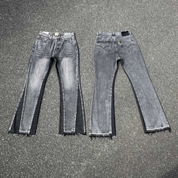 GALLERY DEPT牛仔喇叭裤洗水做旧拼接牛仔裤男女同款cleanfit