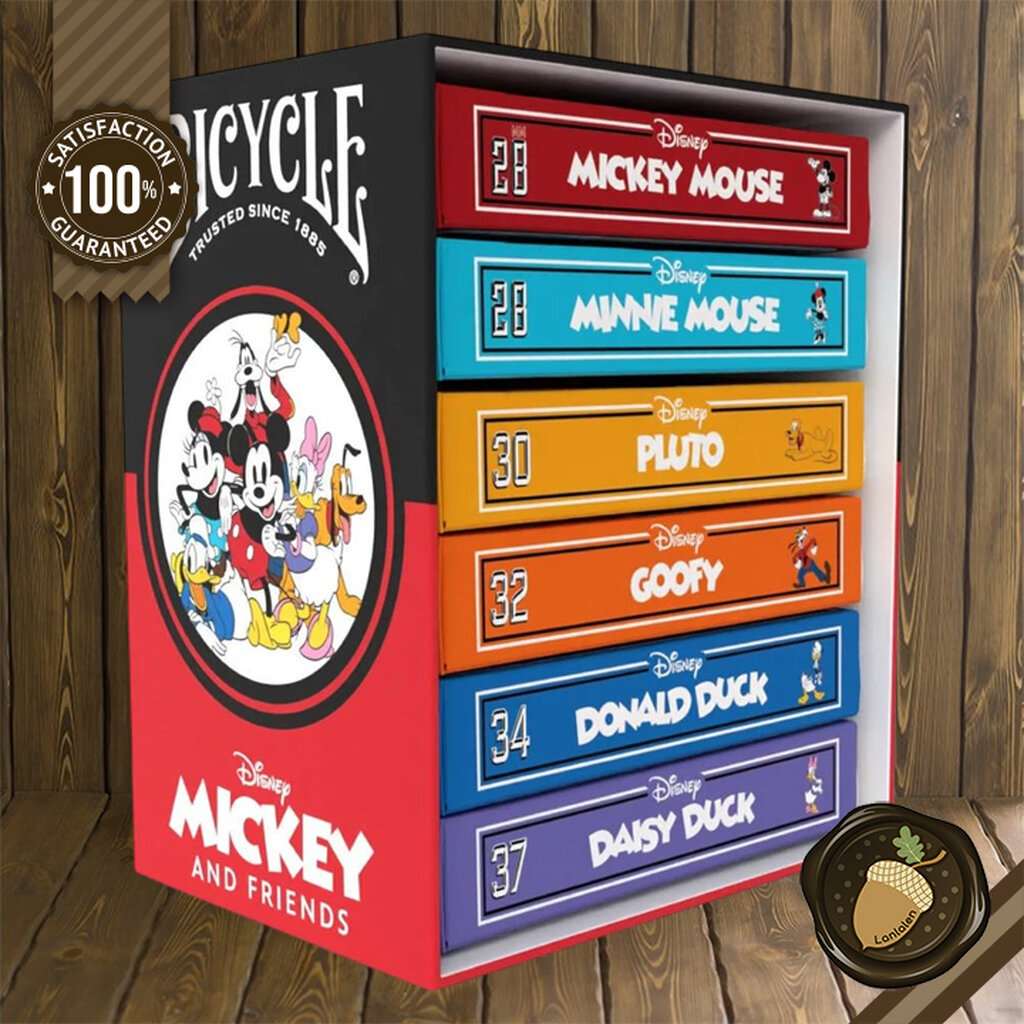 Playing Cards: Bicycle - Disney Mickey and Friends Box Set การ์ดสะสม อุปกรณ์มายากล