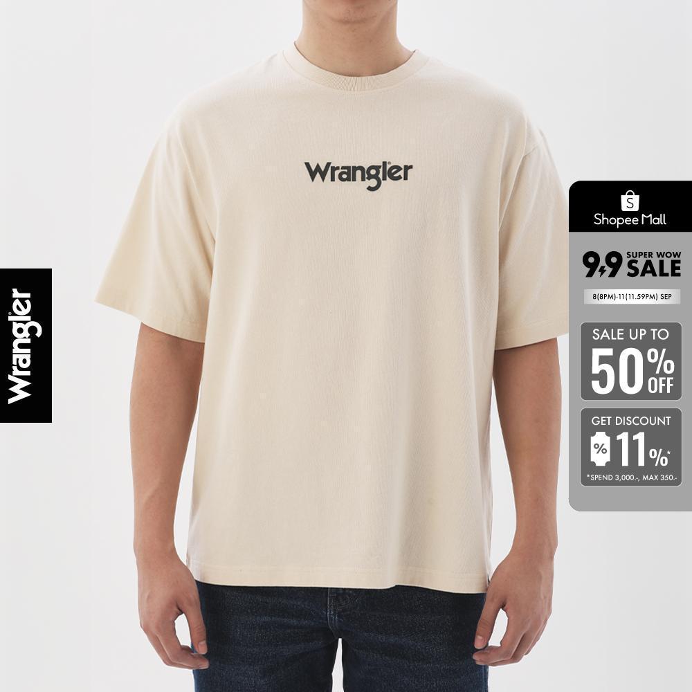 WRANGLER เสื้อยืดแขนสั้นผู้ชาย คอลเลคชั่น Everyday รุ่น WR F425UTSSN29 สีเบจ