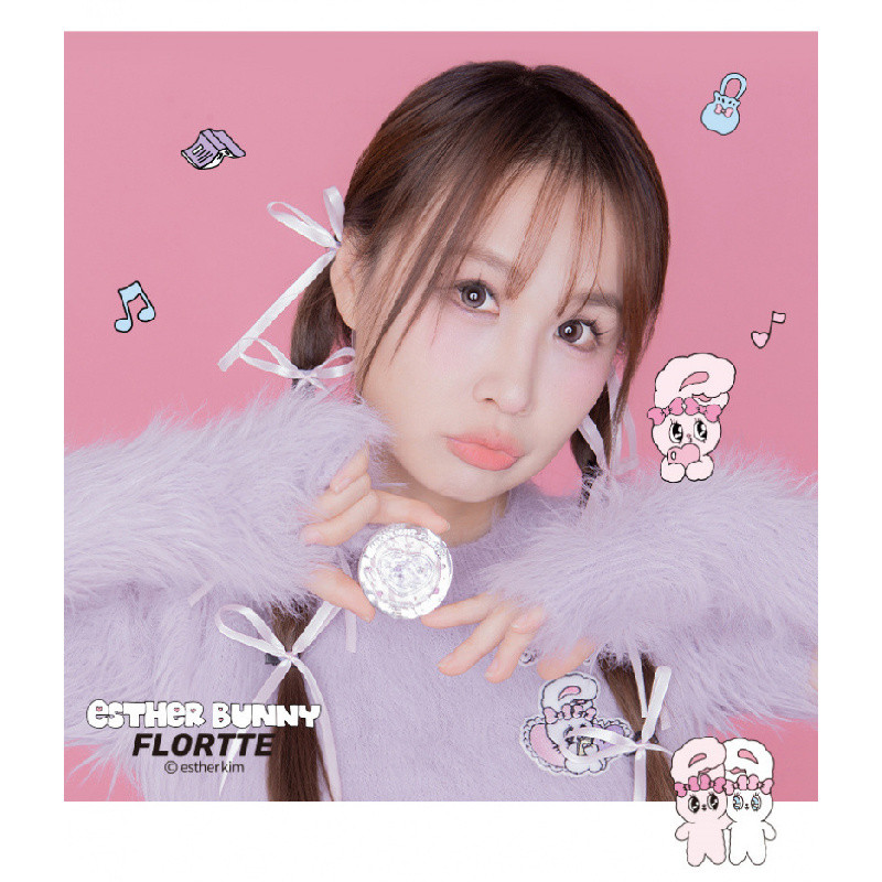 FLORTTE/ดอกไม้ Loria Glass Sea Monochrome Highlight Powder Natural Face Brightening Highlight face