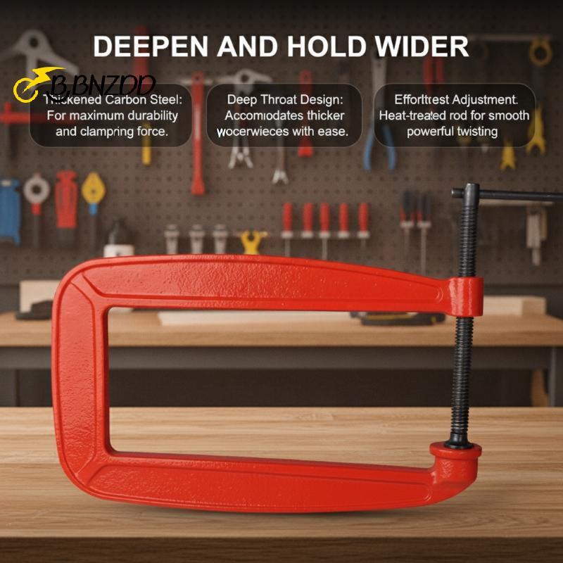 [BBNZDD] แคลมป์ G คอลึก Heavy Duty Thiened Stable Clamping Force เหมาะสําหรับงานไม้รุ่นงานอดิเรกทําโ