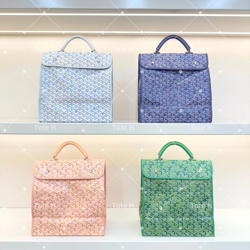 GOYARD ฟันสุนัขกระเป๋าเป้สะพายหลังสีสันสดใสคุณภาพสูงคลาสสิก Presbyopic คู่สไตล์กลับ salint leger Nic