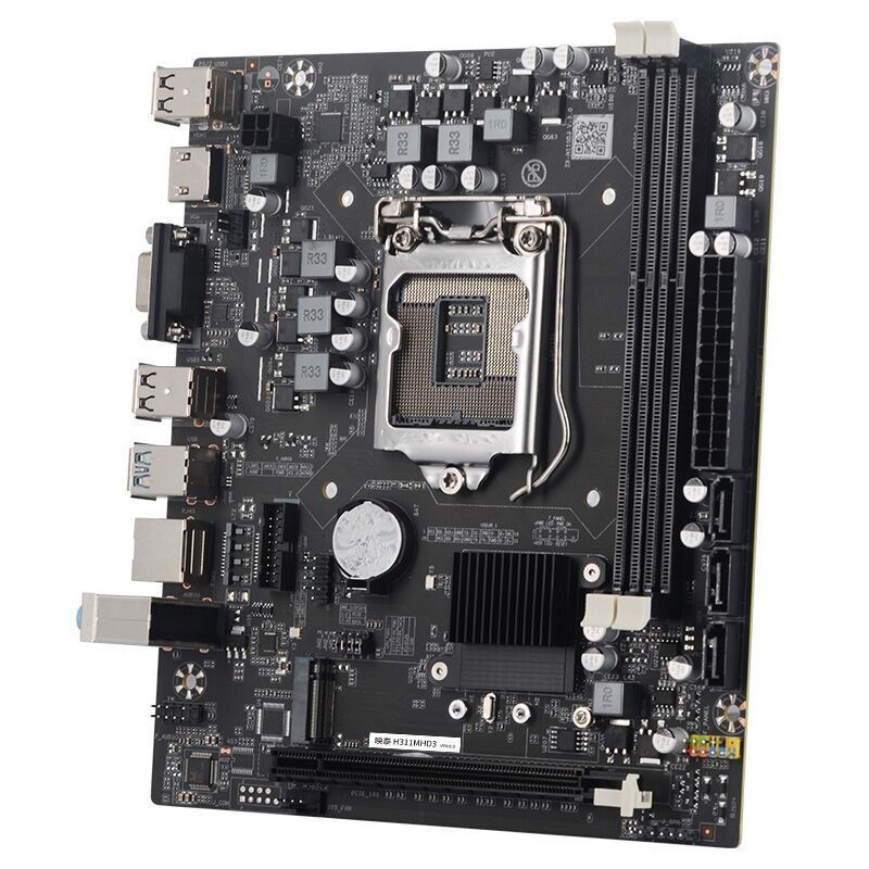 [Yingtai] H311MHD3 เมนบอร์ดยี่ห้อใหม่ DDR3 รองรับ Intel8100/8400/9100F/9400cpu Zhiqiang