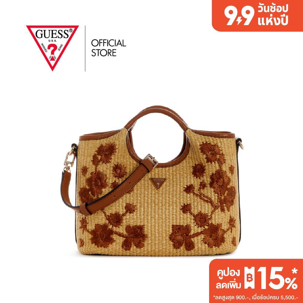 GUESS กระเป๋า รุ่น WF974376 KIRSTEN MINI SATCHEL สีน้ำตาล