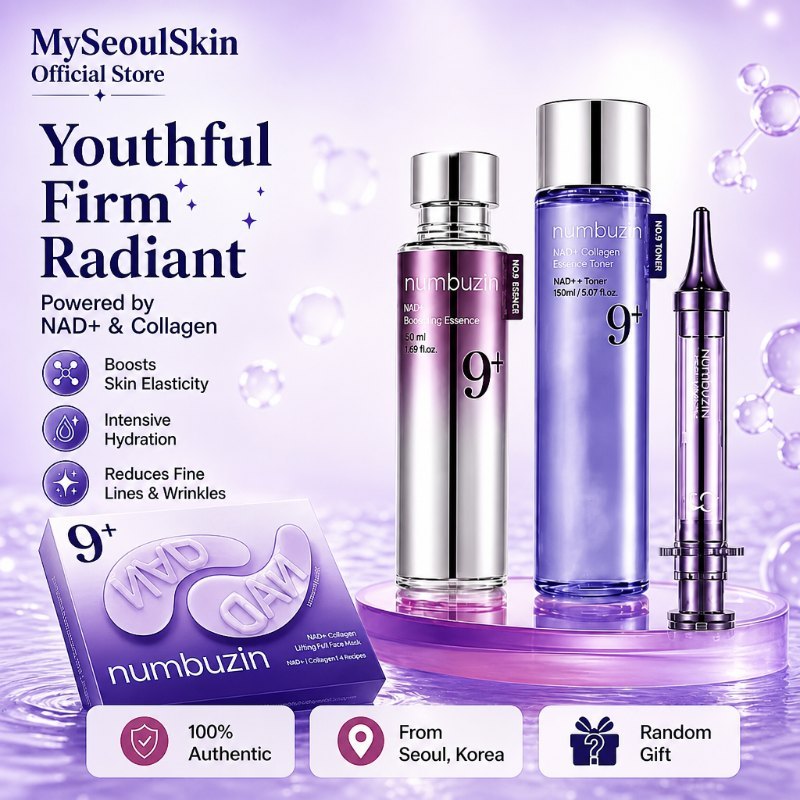 NUMBUZIN No9 NAD Lifting Set (โทนเนอร์ 150ml + เอสเซ้นส์ 50ml + Retinol Eye Cream 100ml) Collagen Ol
