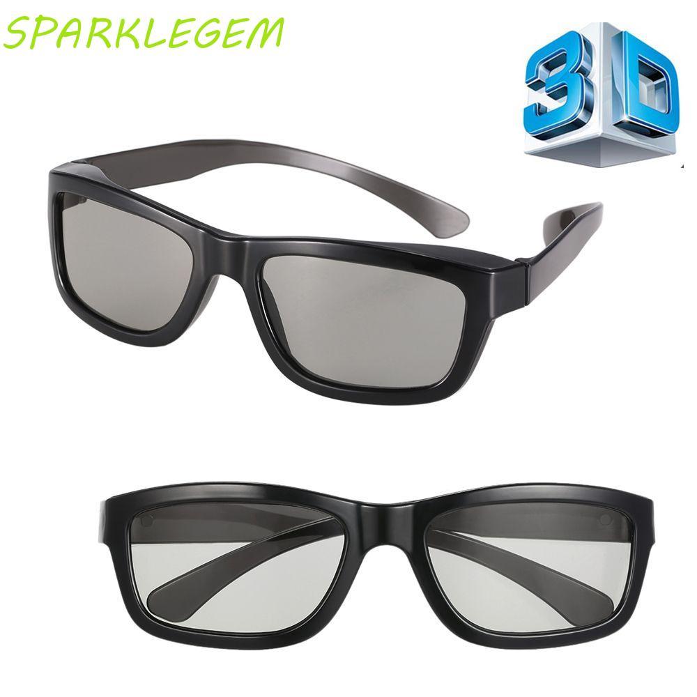 SPARKLEGEM แว่นตาภาพยนตร์พลาสติก Circular Home Theater โปรเจคเตอร์ Cinema 3D เกม 3D Vision