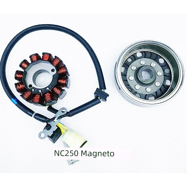 Zongshen NC มอเตอร์แม่เหล็กคอยล์ Huayang T6 K6 J-5 X6 RX3 NC250 กระบอกแม่เหล็กโรเตอร์คอยล์มอเตอร์แม่