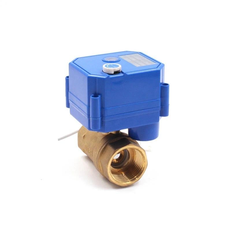 1/4 "1/2" 3/4" 1 "มอเตอร์บอลวาล์วทองเหลือง 2-way 2/3 สายไฟไฟฟ้า Actuator พร้อมสวิตช์คู่มือ AC220V DC