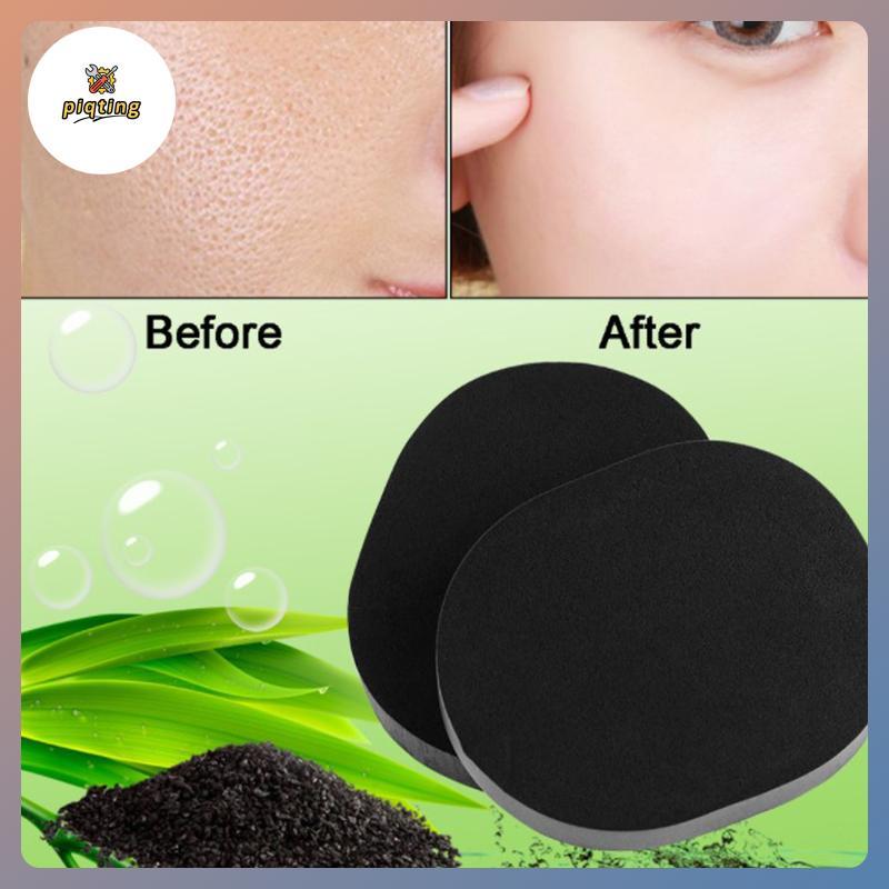 PP Bla Bamboo Charcoal Face Clean Sponge Wood Fiber Face Wash Makeup Puff PP