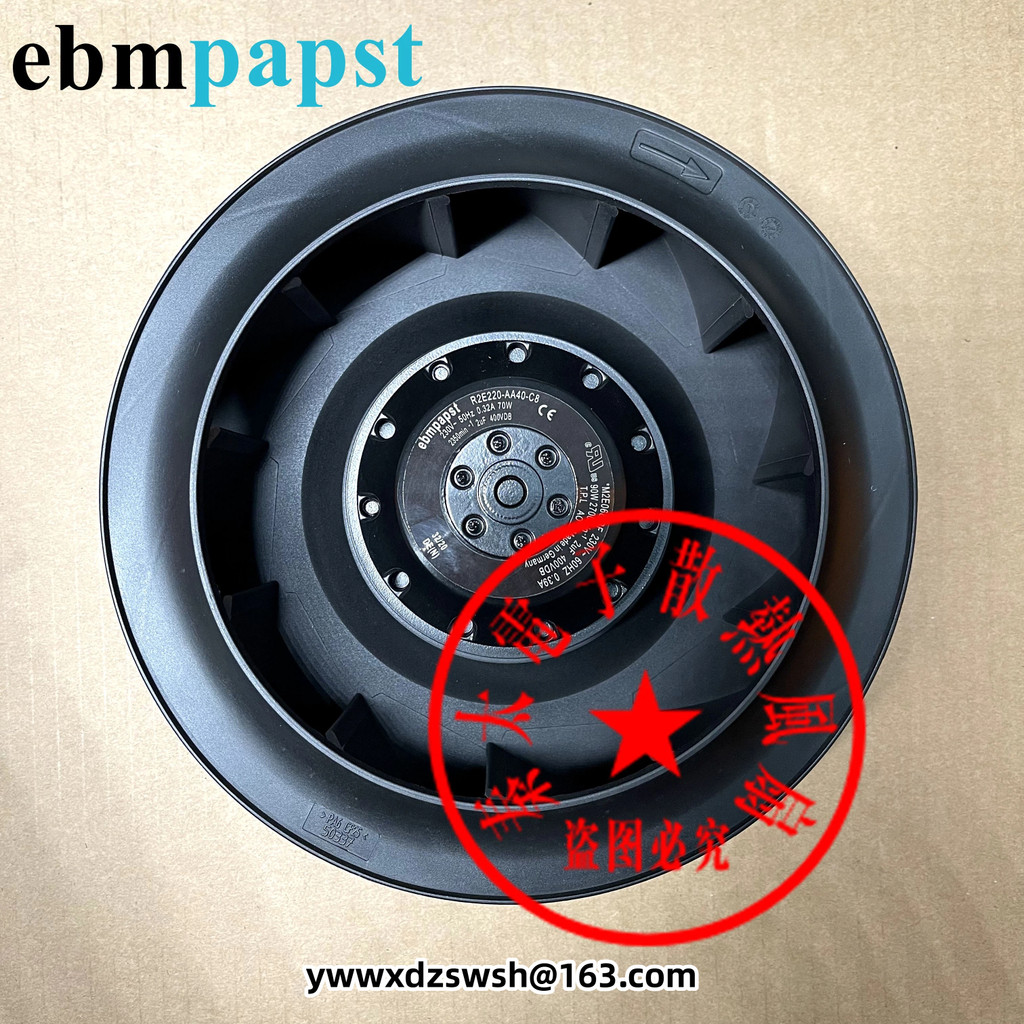 Ebmpapst พัดลมพัดลมยี่ห้อใหม่ขนาดใหญ่พร้อมสต็อก R2E220-AA40-B8/A8/B5/05/23/25/80/71/A5/59/C8/08/230V