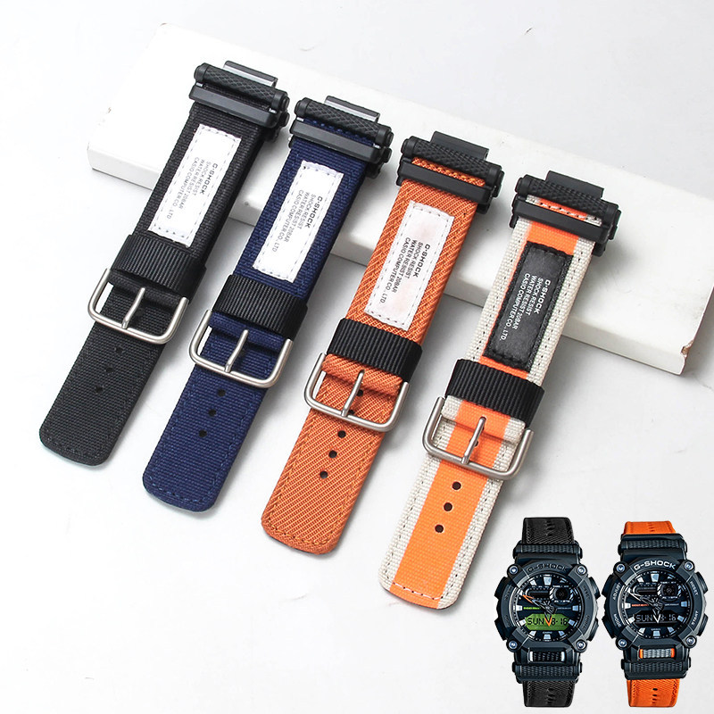 นาฬิกาเด็กผู้หญิง นาฬิกาผู้หญิง เหมาะสำหรับ Casio นาฬิกากีฬา5637 GA-900/GA-900TS สายนาฬิกาผู้ชายผ้าใ