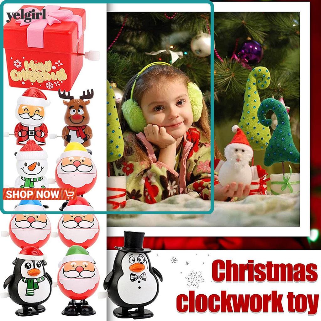 AGLYELGIRL Christmas Wind Up Toys Party Supplies Snowman Penguin Reindeer