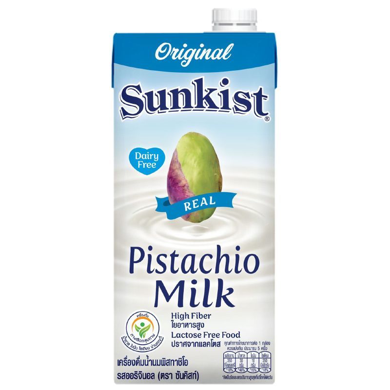 ซันคิสท์นมยูเอชทีพิสทาชิโอรสออริจินอล 946มล. Sunkist UHT Pistachio Original Milk 946ml.