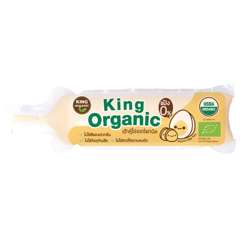 คิงออร์แกนิคเต้าหู้ไข่ไก่ออร์แกนิค 120กรัม King Organic Organic Egg Tofu 120g.