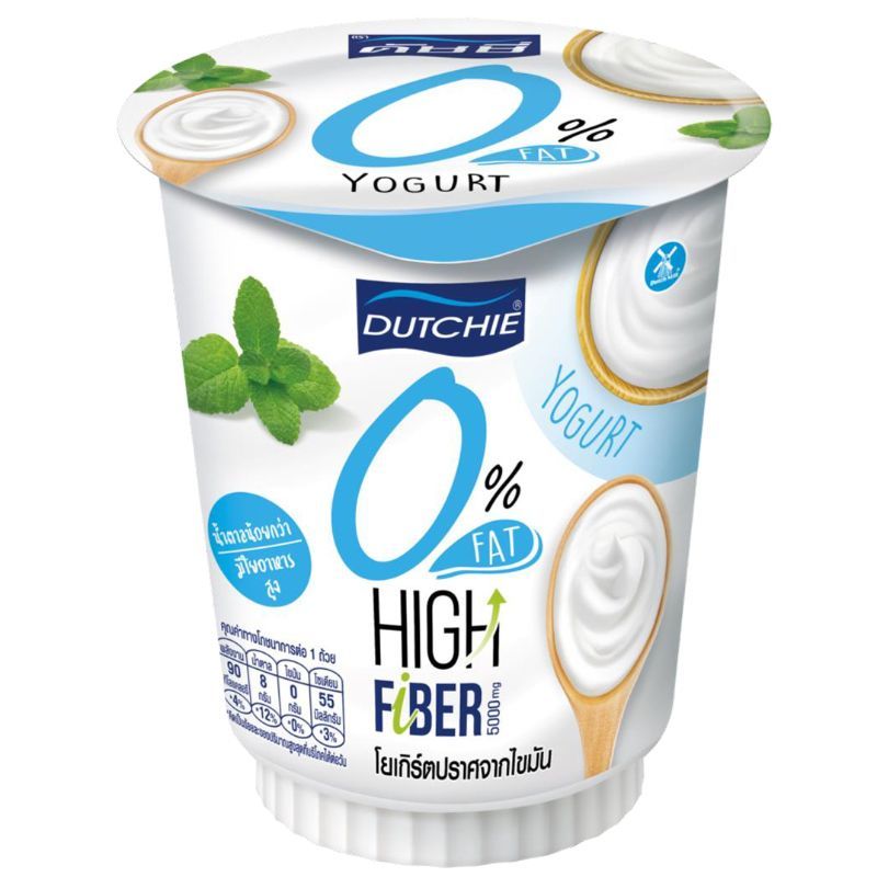 ดัชชี่โยเกิร์ตไขมัน0เปอร์เซ็นต์รสธรรมชาติ 125กรัม Dutchie Yoghurt 0 Percent Fat Plain 125g.