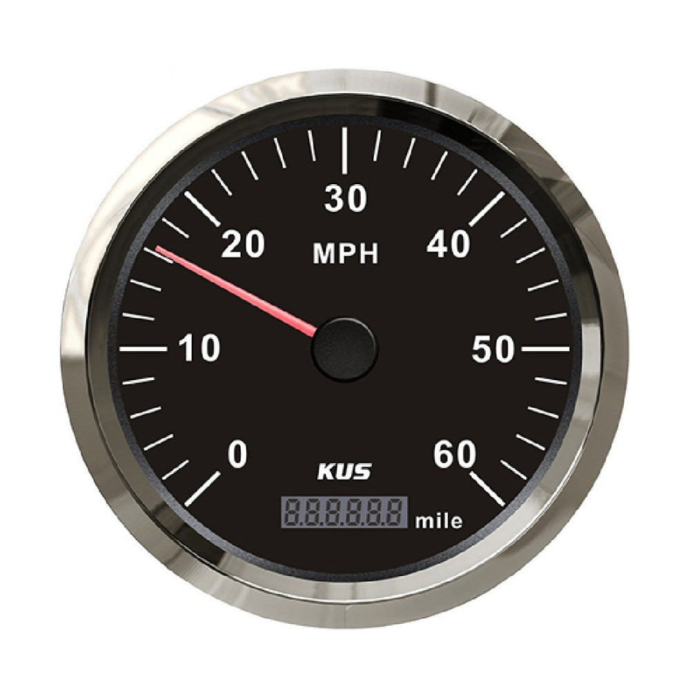 110mmGPS Speedometer 60MPH Milemeter Universal สําหรับรถยนต์เรือ RV