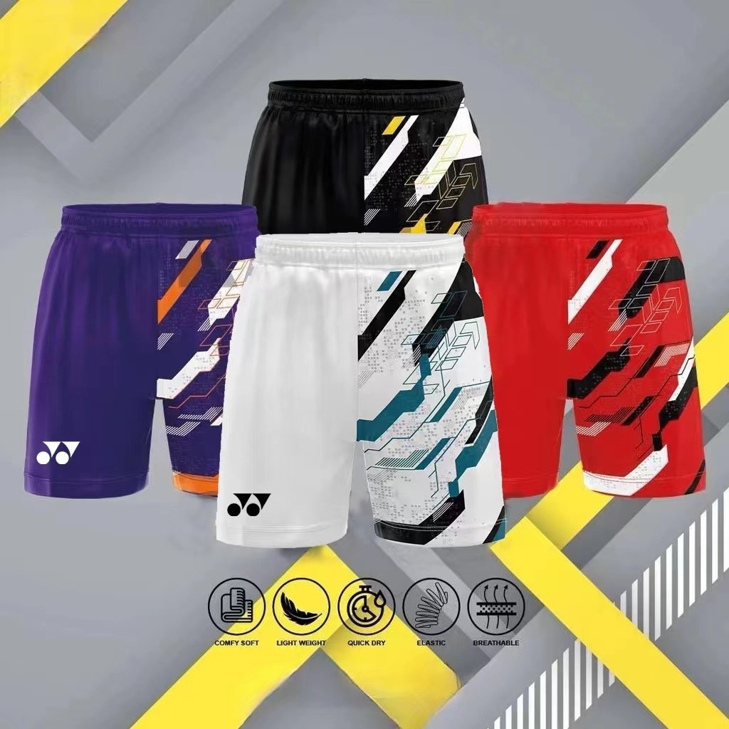 Yonex NewBadminton Shorts Mens Sports Tennis Yonex Fashion Running Shorts #SG03 กางเกงกีฬาขาสั้นแห้ง