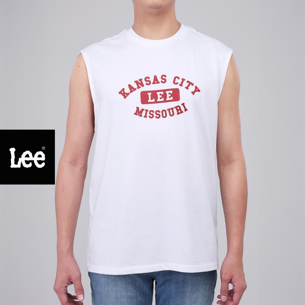 LEE เสื้อยืดแขนกุดผู้ชาย Regular รุ่น LE S526MTANF01 สีขาว