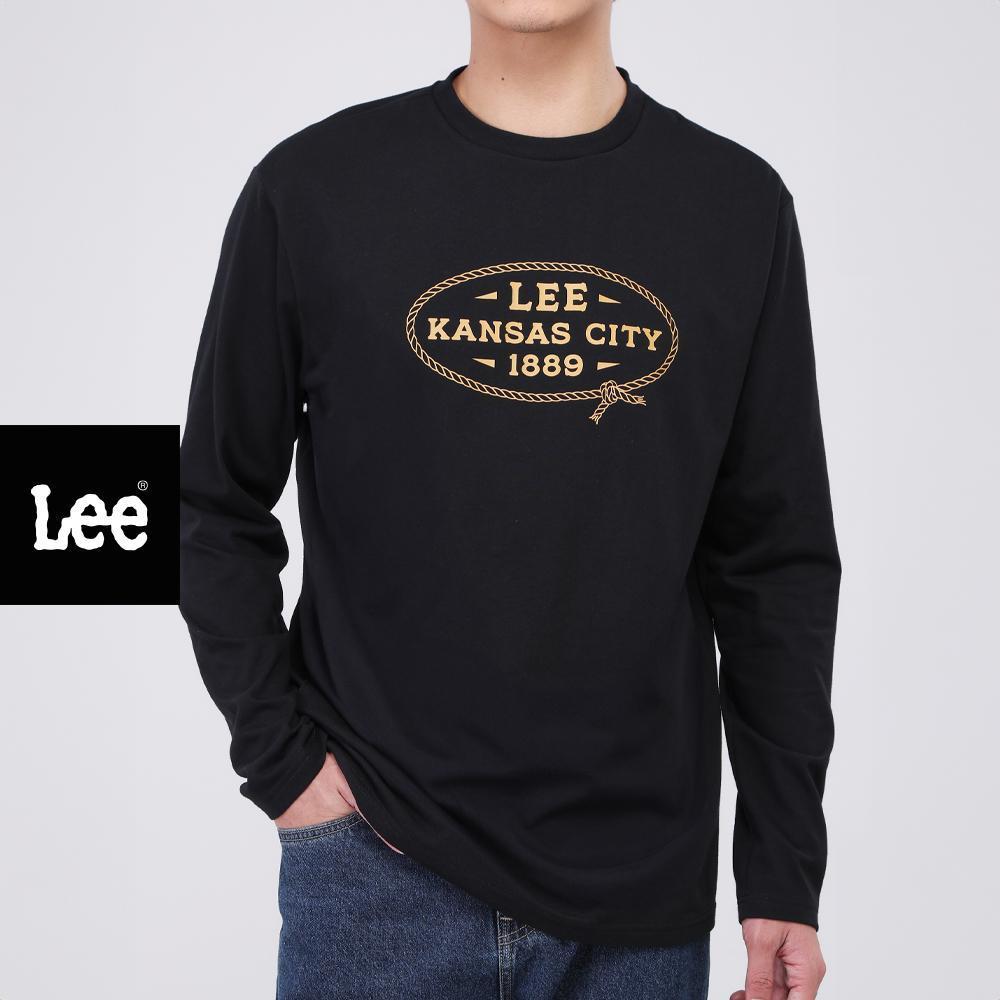 LEE เสื้อยืดแขนยาวผู้ชาย รุ่น LE S526MTLSF02 สีดำ