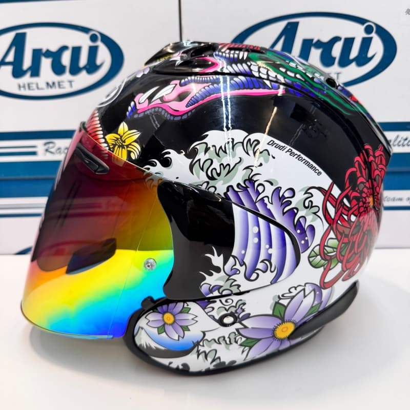 ARAI VZ RAM หมวกกันน็อคครึ่งใบมังกรญี่ปุ่น ARAI หมวกกันน็อคครึ่งใบมอเตอร์ไซค์ ขี่มอเตอร์ไซค์ 1/2 หมว