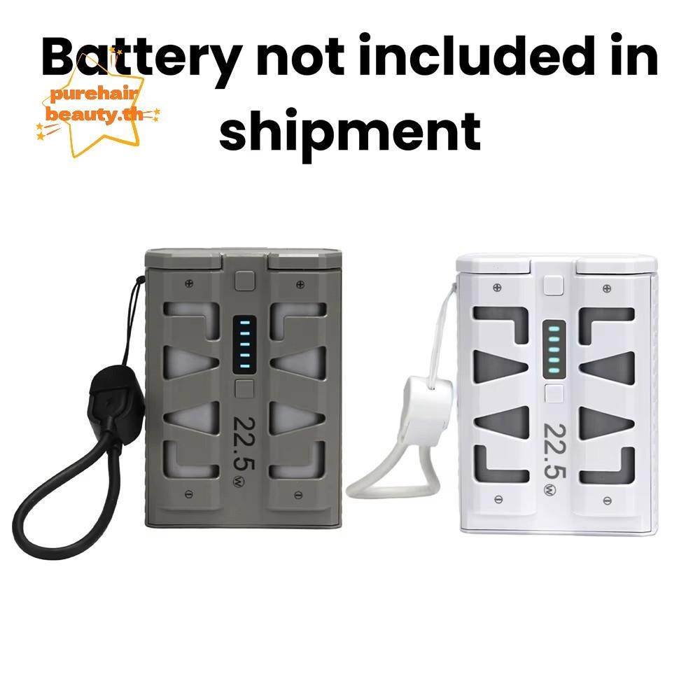 PUREHAIRBEAUTY DIY Power Bank Kit, One-Click Battery Swap 2 Slots 21700 Battery Portable Power Bank 