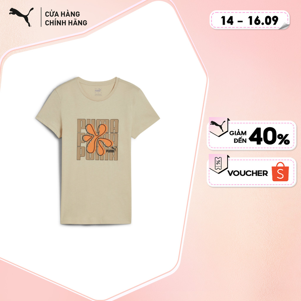 PUMA Graphics Wording Tee เสื้อยืดแฟชั่นผู้หญิง