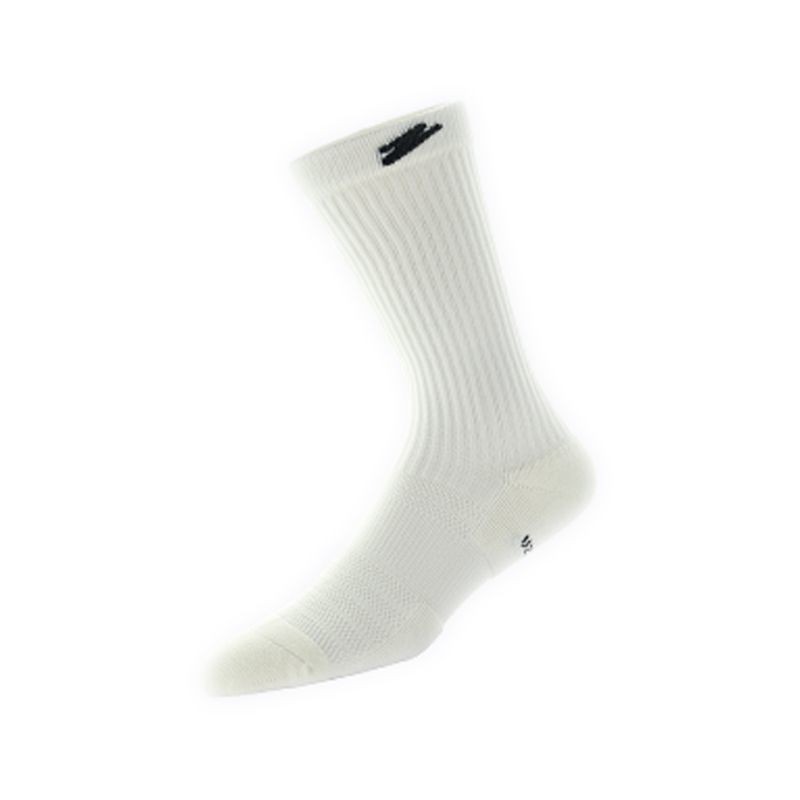 ถุงเท้ากีฬาผู้ชาย UZIS Retro High-Top ดูดซับเหงื่อดี ออกแบบมาสำหรับการเล่นบาสเก็ตบอล